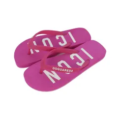 ディースクエアード DSQUARED2 22SS BE ICON FLIP FLOPS ロゴ ビーチサンダル トングサンダル 36 ピンク S83FF0001のサムネイル