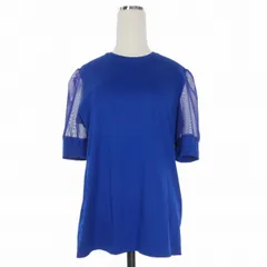 ジョンローレンスサリバン JOHN LAWRENCE SULLIVAN シースルー切替 Tシャツ カットソー 半袖 ブルー 青 5C027-0118-18のサムネイル