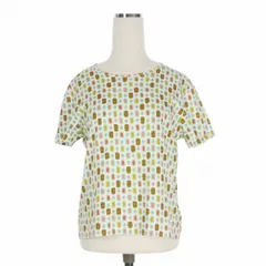 クロエ CHLOE 総柄 プリントＴシャツ カットソー 半袖 40 ホワイト 白のサムネイル