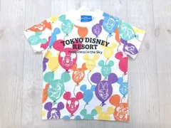新品 TOKYO Disney RESORT 東京ディズニーリゾート 風船 フェイス Hapiness in the sky 半袖 Tシャツ カットソー 白 100 キッズ 綿100%のサムネイル