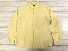 ビームスF BEAMS F レトロ ユーロ トラッド クラシック ハーフボタン ボタンダウン 長袖 ドレス シャツ メンズ コットン100% L 黄色のサムネイル