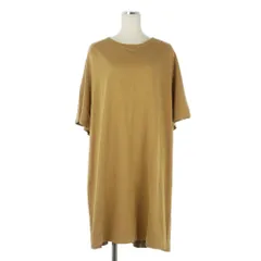ドリスヴァンノッテン DRIES VAN NOTEN 製品染め スウェット ワンピース チュニック 半袖 ひざ丈 XS ベージュのサムネイル