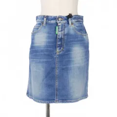ディースクエアード DSQUARED2 22AW MID WAIST SKIRT デニムスカート 38 インディゴ S73MA0480 国内正規のサムネイル