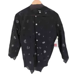 ジュンヤワタナベコムデギャルソン JUNYA WATANABE COMME des GARCONS 26SS ドットプリントアシンメトリーカーディガン レディース  Sのサムネイル