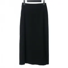 ヨウジヤマモトノアール YOHJI YAMAMOTO NOIR タイトスカート ロング丈 フロントサイドスリット 無地 薄手 サイズ3 黒 ブラック NC-S11-109のサムネイル