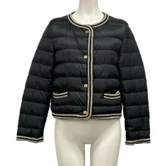 Max Mara(マックスマーラ) ダウンジャケット サイズ36 S レディース美品  The Cube KATE テクニカル ダウン ジャケット 黒×アイボリーのサムネイル