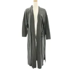 アツロウタヤマ ATSURO TAYAMA ニットカーディガン 長袖 ロング ウール混 ショールカラー 36 グレー 747-35015 /HNのサムネイル