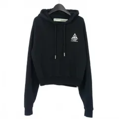 オフホワイト OFF WHITE 19SS プルオーバーパーカー フーディ ロゴ バックプリント コットン Sサイズ ブラック 黒 OWBB016R19003043のサムネイル