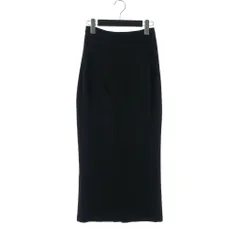 ヨウジヤマモトノアール YOHJI YAMAMOTO NOIR タイト ロングスカート ウール 裾スリット ストレッチ 2 黒 NI-S06-104のサムネイル