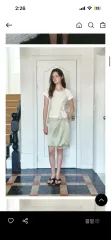 반원아틀리에 26s/s サテン ミディスカートのサムネイル