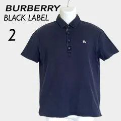 BURBERRY BLACK LABEL バーバリーブラックレーベル メンズ 半袖ポロシャツ 2 ホースロゴ刺繍  BMV39-237-29 三陽商会 ノバチェック ネイビー 系 (H002)★のサムネイル