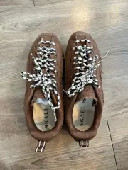 KEEN x Skall Studio ジャスパー スプリット スニーカー ブラウン 250のサムネイル