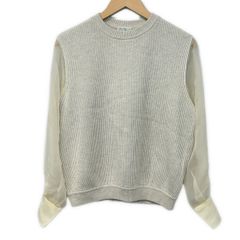 BRUNELLO CUCINELLI(ブルネロクチネリ) 長袖セーター サイズXS レディース アイボリー シアースリーブ
