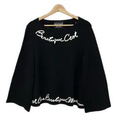 MOSCHINO(モスキーノ) 長袖セーター サイズI 40 レディース美品  - 黒×白のサムネイル