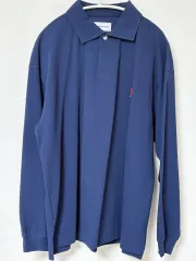 エスピオナージ Over Pique Polo ロングスリーブ ネイビーのサムネイル