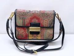 美品　ETRO　エトロ　ロゴ　刺繍　2WAY　クロスボディバッグ　ショルダー　マルチのサムネイル