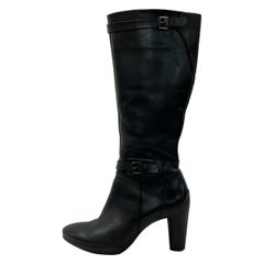 ECCO(エコー) ロングブーツ 36 レディース - 黒 レザー