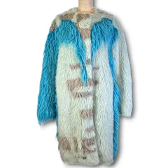 新品 未使用 タグ付き TSUMORI CHISATO ツモリチサト エコファーコート ロングコート ノーカラー アウター 青 ブルー 2 レディース 冬 ゴーゴー古着久喜倉庫店 13 No.2906のサムネイル