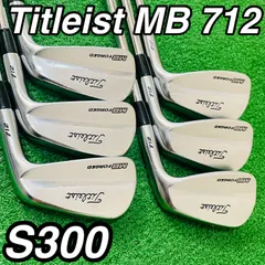 414 Titleist MB 712 USAモデル Dynamic Gold ダイナミックゴールド S300 メンズ 右利き アイアン6本セット 5.6.7.8.9.P 送料無料 匿名配送のサムネイル