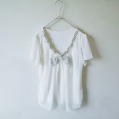 レッセパッセ LAISSE PASSE カットソー ブラウス 38 レディース ドット リボン シフォン 夏のサムネイル