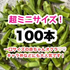 超ミニ 100本 高知県産 オクラ 野菜 即購入OK 産地直送 nla4のサムネイル