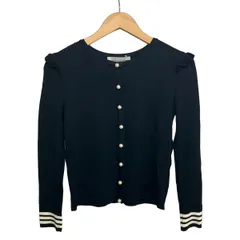 BORDERS at BALCONY(ボーダーズアットバルコニー) カーディガン サイズ38 M レディース美品  - 黒×白 長袖/ドット柄のサムネイル