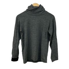 SOU・SOU(ソウソウ) 長袖セーター レディース美品 - ダークグレー×黒 ハイネック
