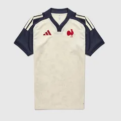 【送料無料・匿名配送】adidas アディダス ラグビー フランス代表 26/27 公式 トレーニング ジャージ 白 クリーム 半袖 新品 正規品