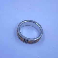7F075BURBERRY  バーバリー ノバチェック シルバーリングリング・指輪 レディース シルバー シルバー 中古のサムネイル