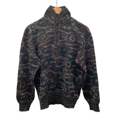 MISSONI(ミッソーニ) 長袖セーター サイズ50 M メンズ美品  - オレンジ×ブルーグリーン×マルチ ボーダーのサムネイル