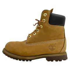 Timberland(ティンバーランド) ショートブーツ 35 レディース - ライトブラウン×黒 インソール取外し可 レザーのサムネイル