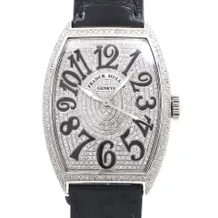 FRANCK MULLER フランクミュラー トノーカーベックス レリーフ ダイヤベゼル ダイヤ文字盤 6850SCREL ダイヤモンド デイト SS ステンレス アフターダイヤ メンズ 自動巻き【6ヶ月保証】【中古】【腕時計】のサムネイル