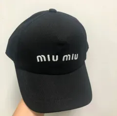MM 刺繍ロゴ ベースボールキャップ ユニセックス ブラックのサムネイル