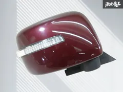 【保証付】 スズキ 純正 MK21S パレット ドアミラー サイドミラー 右 右側 8P 電格 ウインカー カラー ZJR クラッシーレッドパール 棚のサムネイル