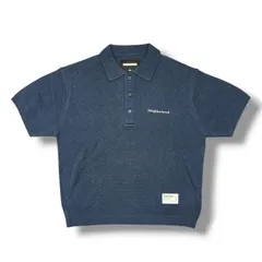 参考上代27500円 NEIGHBORHOOD 26SS KNIT POLO SS ニットポロシャツ 半袖  ネイバーフッド 26113NH-KNM01 ネイビー L （20415M）のサムネイル