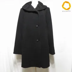 #wnc レオナール LEONARD コート 42 黒 カシミヤ シルク混 中綿 ロング丈 レディース [1016474]のサムネイル