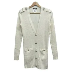 CHANEL(シャネル) カーディガン サイズ34 S レディース - P53624 白 長袖/2016年/ココマーク/ブランドタグ片側縫い直しのサムネイル