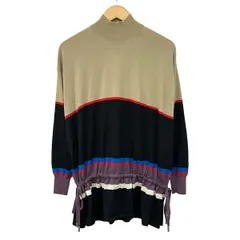 GIVENCHY(ジバンシー) 長袖セーター サイズXS レディース美品  - ベージュ×黒×マルチ ハイネックのサムネイル