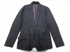 タケオキクチ TAKEO KIKUCHI レトロ トラッド ピークドラペル 1つボタン テーラードジャケット 黒 4 メンズ コットン100%のサムネイル