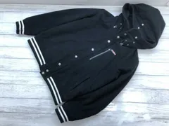 ビームス ハート BEAMS HEART スポーツ ストリート 起毛 フランネル スナップボタン 裏地キルティング パーカー ジャケット 黒のサムネイル