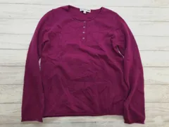 ユニクロ UNIQLO INES DE LA FRESSANGE レトロ フェミニン ヘンリーネック カシミヤ ニット セーター レディース S マゼンタのサムネイル