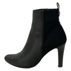 LANVIN COLLECTION(ランバンコレクション) ショートブーツ 23 レディース - 黒 ニット切替 レザーのサムネイル