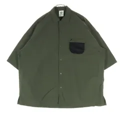 美品 FRANKLIN&MARSHALL フランクリンマーシャル 半袖 オーバーサイズ シャツ M カーキ スナップボタン メンズ 古着のサムネイル