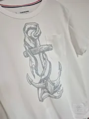(正規品) トム・ブラウン ホワイト アンカー レディース 半袖 Tシャツ Lのサムネイル