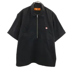 RED KAP レッドキャップ 半袖 ハーフジップ ワークシャツ M ブラック プルオーバー メンズ 古着のサムネイル