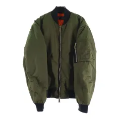 DSQUARED2 (ディースクエアード) MA-1 ナイロン ジップアップ フライト ボンバー ジャケット ブルゾン カーキ S71AM0380 S41311のサムネイル