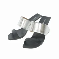 ユナイテッドヌード UNITED NUDE Loop Hi レザー バイカラー サンダル 靴 37 シルバー/ブラック 10092614124のサムネイル