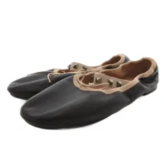 ヴァレンティノ ガラヴァーニ VALENTINO GARAVANI バレエ シューズ フラット リボン レザー 36.5 黒 ブラック /FF ■IBO100のサムネイル