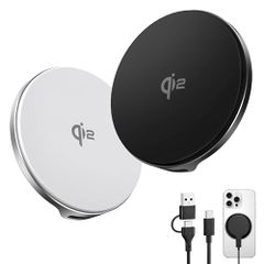 最新Qi2 ワイヤレス充電器【15W急速充電×放熱重視】magsafe充電器 qi2 充電器 マグセーフ対応 スマホ 充電器 ワイヤレス マグネット 置くだけ 強力磁石 magnetic 超薄超軽量 ラバー衝撃吸収 割れない 過熱保護＆短絡保 ebc3f72b