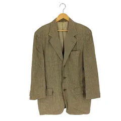 バナナリパブリック BANANA REPUBLIC 90S USA製 IMPORT FABRIC グレンチェック リネンテーラードジャケット メンズ  40Rのサムネイル